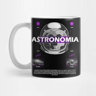 Brutalism Astro Skull Mug